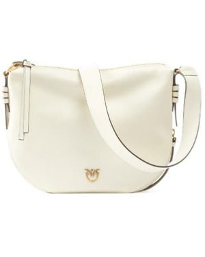Pinko Hobo Zip Around Mini Vitello Morbido - Natural
