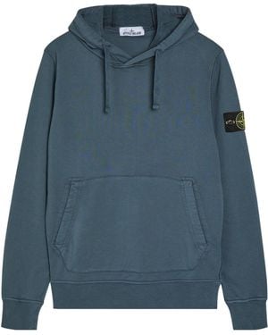 Stone Island Simple Cotton Sweatshirt - Blue