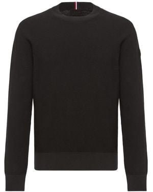Moncler Cotton Knit Jumper - Black