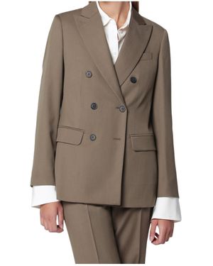 Max Mara Double-Breasted Coat - Brown