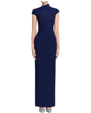 Solace London Asymmetrical Dress - Blue