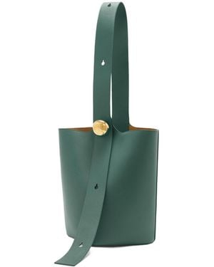 Loewe Pebble Mini Bucket Bag - Green