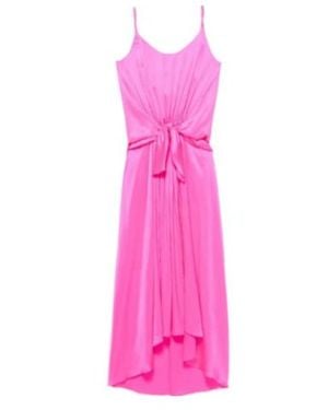 JW Anderson Jw Anderson Knotted Waist Longline Dress - Pink
