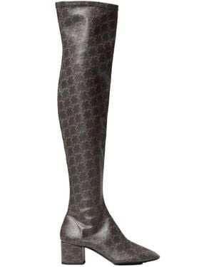 Celine Over-The-Knee Stretch Boots - Brown