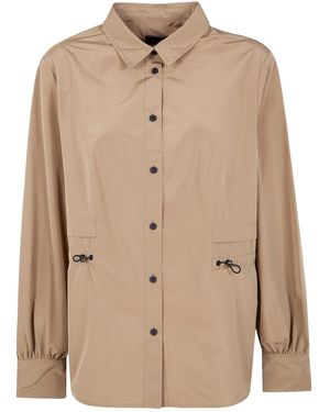Moncler Long-Sleeved Casual Jacket - Natural