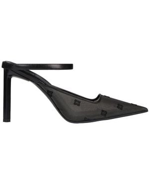Givenchy 4G Motif Mesh Slingback Court Shoes - Black