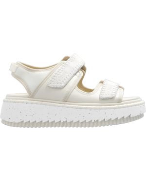 Chloé Lilli Flatform Sandals - White