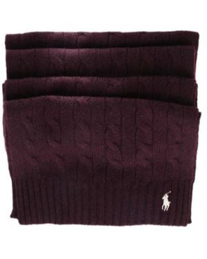 Polo Ralph Lauren Classic Cable Scarf - Purple