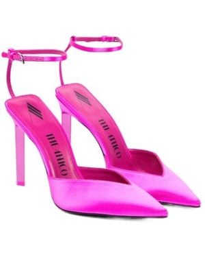 The Attico Perine 105 Satin High-Heeled Sandals - Pink