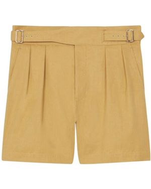 KENZO Buckle-Detail Shorts - Natural