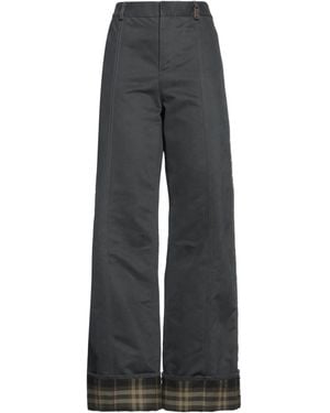 Burberry High-Waisted Straight-Leg Cargo Pants - Gray