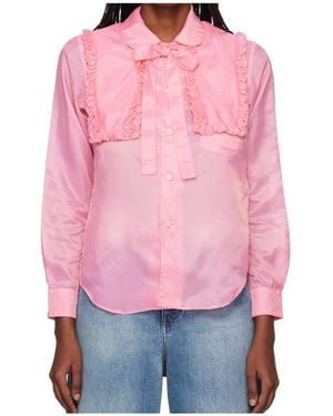 Comme des Garçons Long Sleeve Shirt - Pink