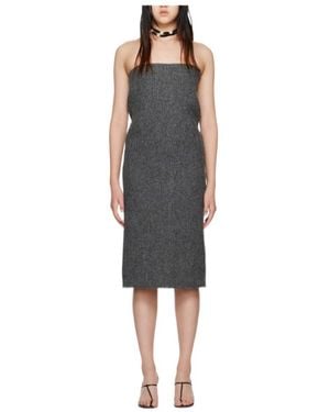we11done Logo Dress - Black