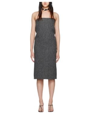 we11done Logo Dress - Black