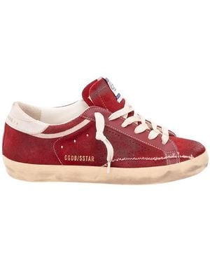 Golden Goose Lace-Up Low-Top Trainers - Red