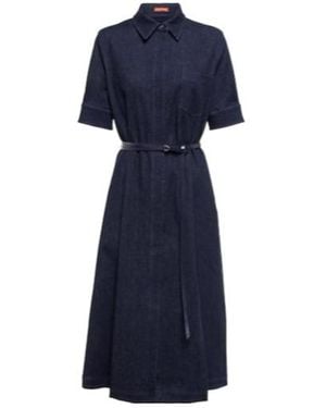 Altuzarra Kieran Denim Midi Dress - Blue