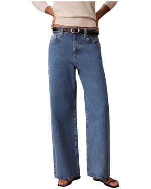 Calvin Klein Wide Leg Jeans - Blue