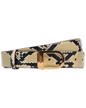 KHAITE Belt With Oval Buckle - Metallic