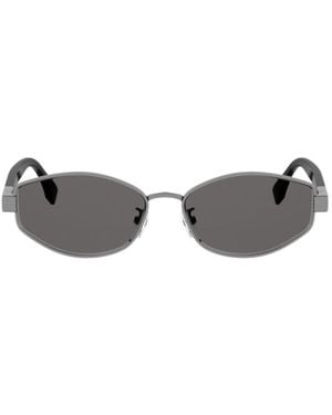 Fendi Baguette Geometric Sunglasses - White