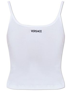 Versace Lingerie Top With Straps - White