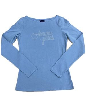 Armani Jeans Long-Sleeved T-Shirt - Blue
