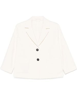 Circolo 1901 Boxy Two-Button Blazer - White