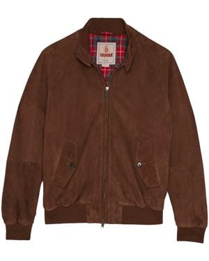 Baracuta Long-Sleeved Leather Jacket - Brown