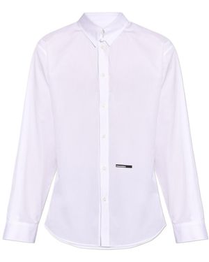DSquared² Logo Printed Buttoned Shirt - White