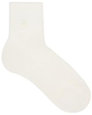Celine Triomphe Socks - White