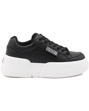 Versace Jeans Couture Couture Logo-Tag Printed Chunky Trainers - Black
