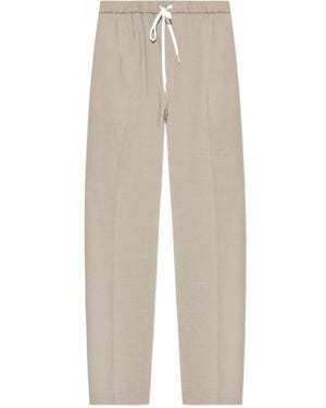 MM6 by Maison Margiela Elasticated Waistband Drawstring Trousers - White