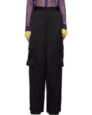 Versace Straight Leg Tailored Pants - Black