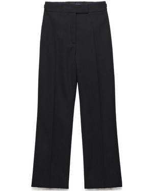 Prada Compact Gabardine Pants - Black