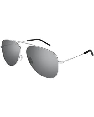 Saint Laurent Eyewear Sl 800 Aviator Sunglasses - White