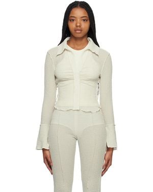 Yuzefi Pleated Shirt - Natural