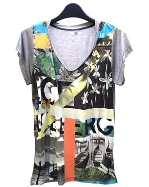 Iceberg V-Collar Short-Sleeved T-Shirt - Blue