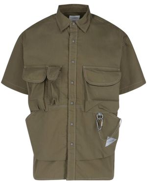 and wander Utility Short Sleeve Shirt - Green