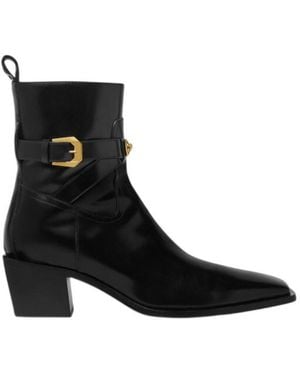 Versace Angelo Block-Heeled Chelsea Boots - Black