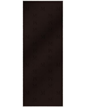 Max Mara Curvone Frayed Edge Scarf - Black