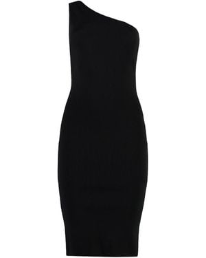 Yves Salomon One-Shoulder Dress - Black