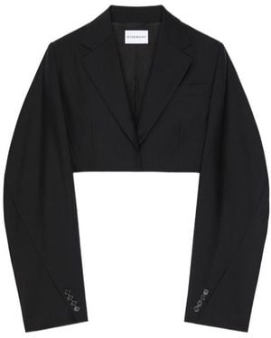 Givenchy Cropped Cocoon Jacket - Black