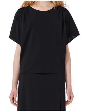 Weekend by Maxmara Crew Neck Short-Sleeved T-Shirt - Black