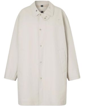 Lemaire Coated Cotton-Canvas Coat - White