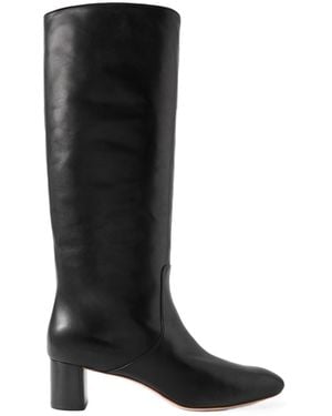 Loeffler Randall Gia Leather Knee Boots - Black