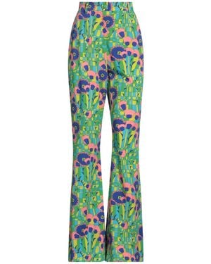 Dolce & Gabbana Printed Flared Pants - Green