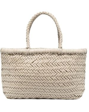 Dragon Diffusion Flat Gora Mini Tote Bag - Natural
