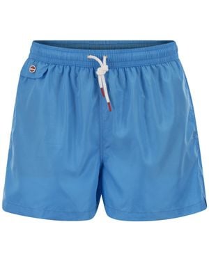 Kiton Short Drawstring Swimwear - Blue