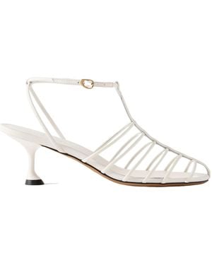 Proenza Schouler Tee Cage High-Heeled Sandals - White
