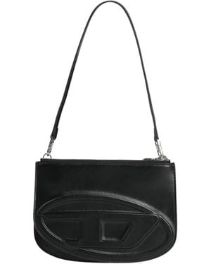 DIESEL Compact Glossy Shoulder Bag - Black