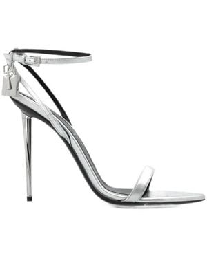 Tom Ford Open-Toe High-Heeled Sandals - White